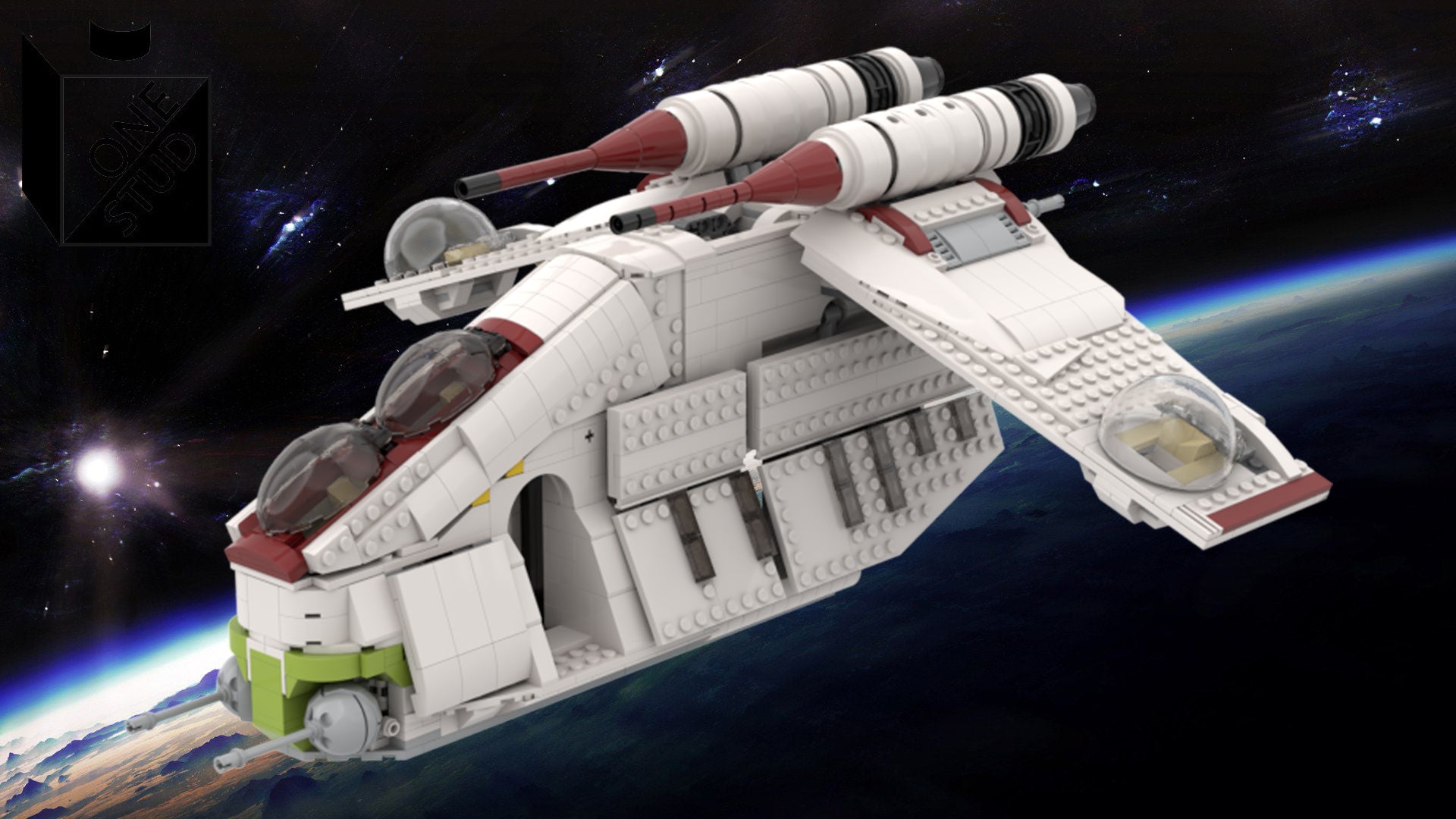 Republic Gunship Rear Republic Gunships – One Stud Customs
